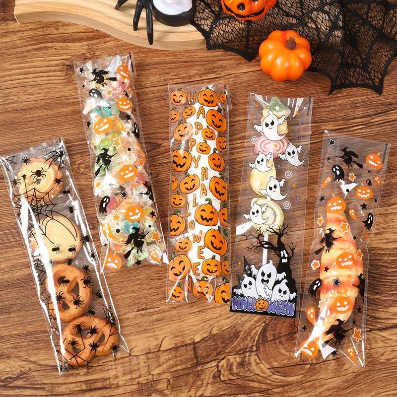 Food & Snacks Coloring Book Bold & Easy - 50/100 szt. samoprzylepnych torebek na Halloween