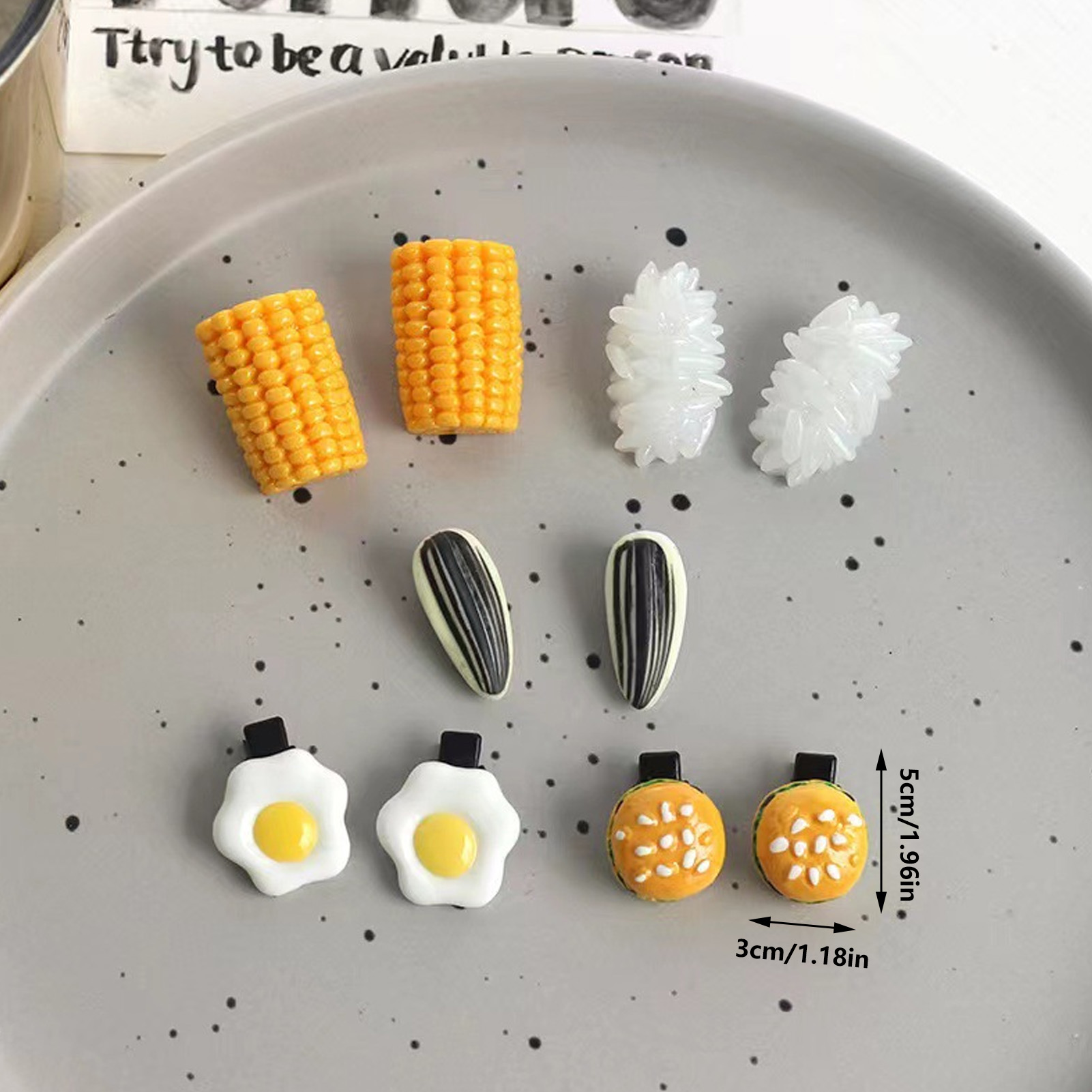 Zestaw mini spinek do włosów w – Food Like Snacks recenzja i cena