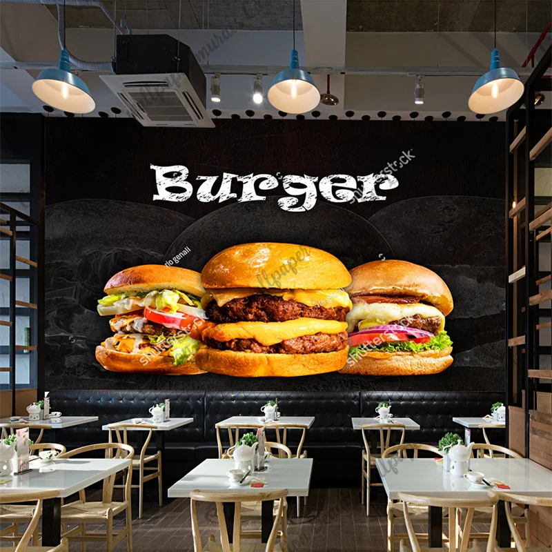 Niestandardowe zdjęcie Burgera – Food Snacks Background recenzja i cena