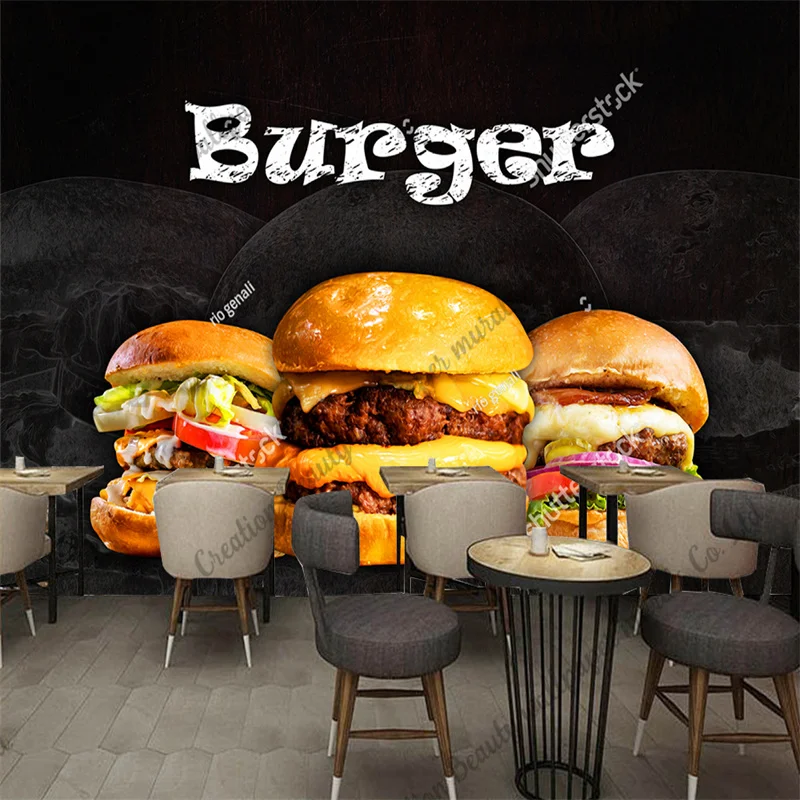 Niestandardowe zdjęcie Burgera – Food Snacks Background recenzja i cena