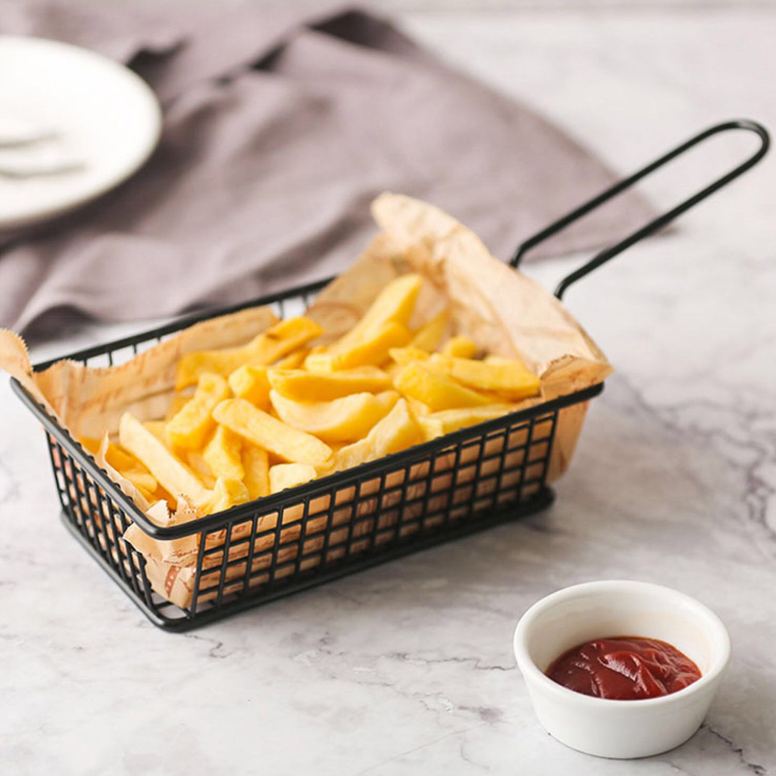 Koszyk na frytki, wykonany z w – Food Snacks High In Iron recenzja i cena