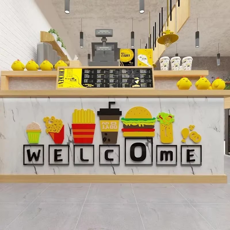 Naklejki ścienne z motywem żyw – Food Snacks Background recenzja i cena